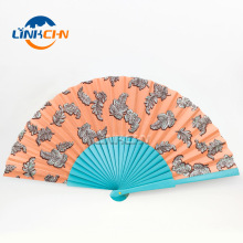 Custom printed wooden folding hand fan for decoration